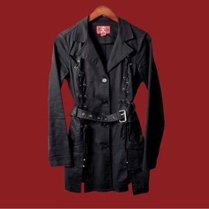 🕸️🕷️Royal Bones Goth Trench Jacket🕸️🕷️